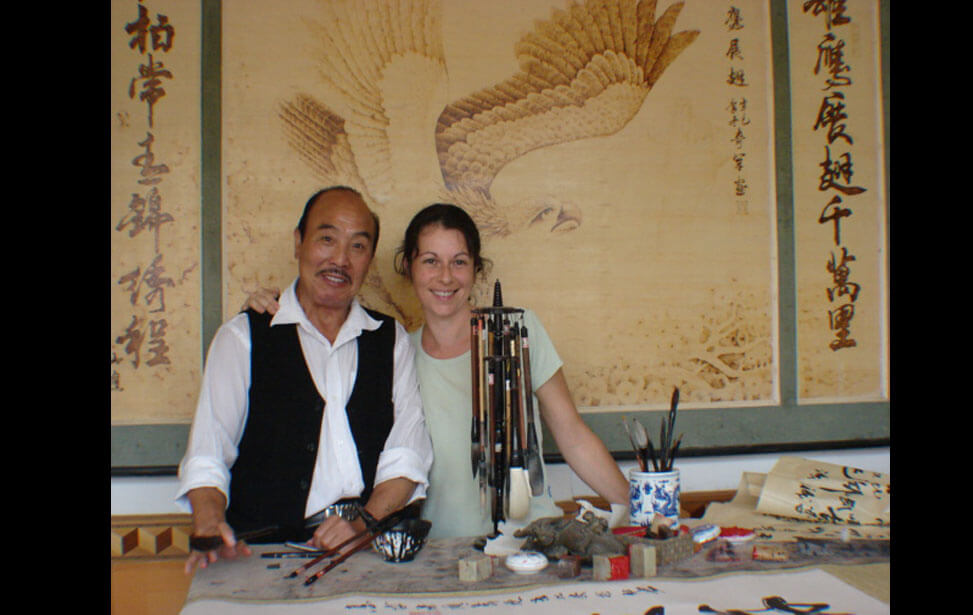 Saline et Maître Liu (Chine 2008)